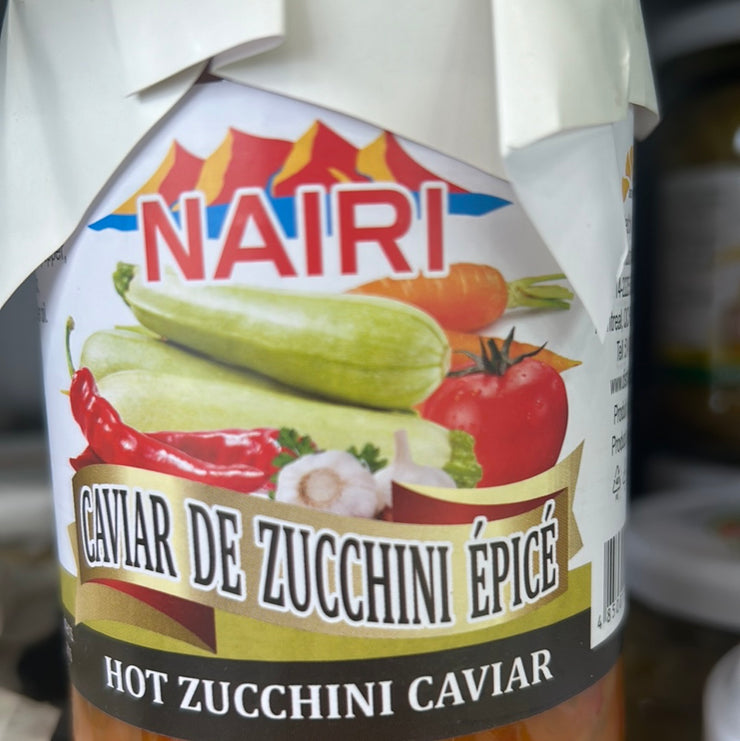 Spicy caviar de zucchini